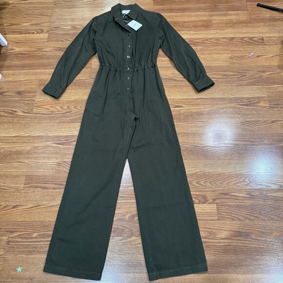 XIRENA OLIVE GREEN KELLEN JUMPSUIT - SEQUOIA SMALL - Picture 12 of 14